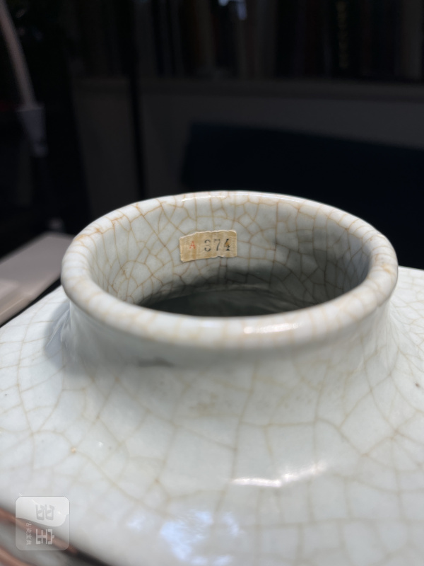 清乾隆 哥釉八卦琮式瓶 - 图15